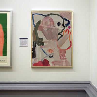 「虔诚祈祷就会成真」小众抽象艺术装饰画大幅简约做旧玄关墙壁画