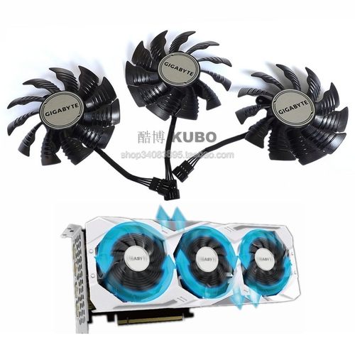 GIGABYTE技嘉 RX6800XT 6900XT RTX2070S 2080S  GAMING 显卡风扇