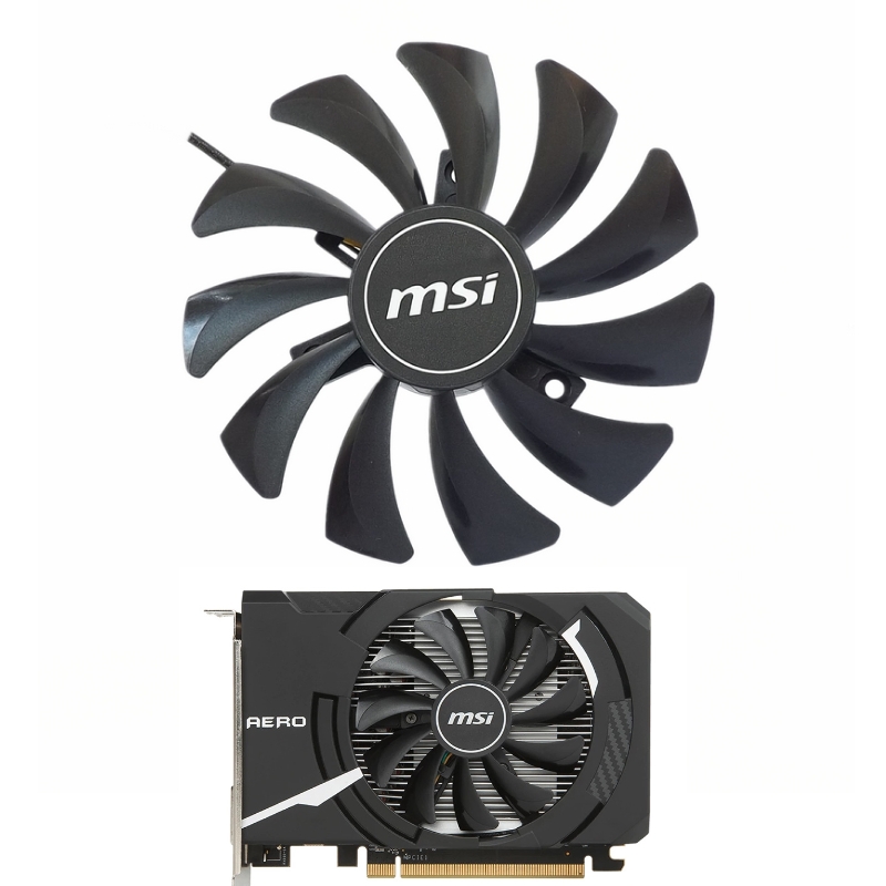 MSI微星 RX560 RX550 AERO ITX  9CM显卡风扇  4针9010温控