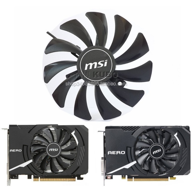 MSI微星 RX560 RX550 AERO ITX 9CM显卡风扇 4针9010温控