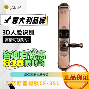 3D人脸经典 欧式 智铜门电动滑盖别墅门意大利 35L 雅努斯智能锁CF
