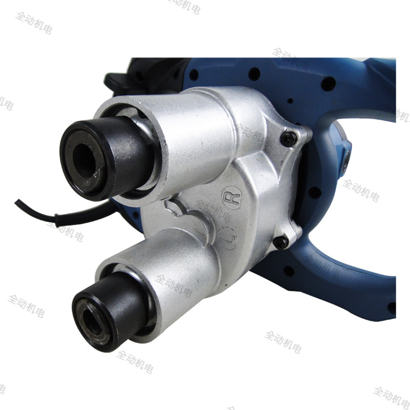 DONGCHENG TOOLS QIU-FF-120X2 이중 혼합 막대가 있는 조절 가능한 속도 1400W의 이중 헤드 믹서