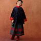 现货在仓 锦衣玉食 丝绒夹棉9分袖 旗袍外套 刺绣羊毛半裙