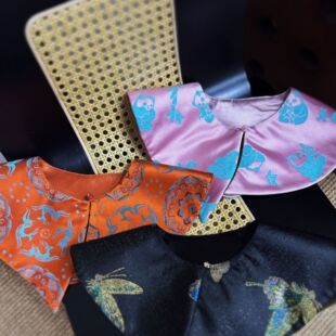 现货在仓 亲子 纳福集 定制国风提花云肩 汉服 小众新中式