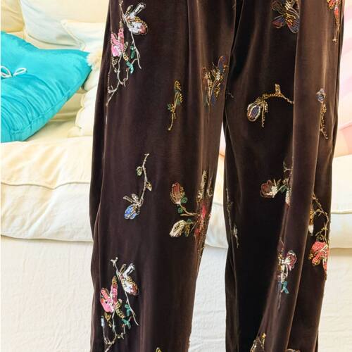 【现货在仓】『玉兰春晓』2026春重工钉珠刺绣丝绒阔腿 亲子 限量