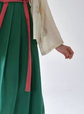 【现货在仓】『小郡主』天丝苎麻交领开衫/手工捏褶天丝吊带长裙