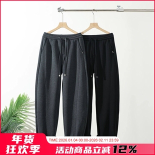 高克重面料！美式弯刀裤型！内里加绒！冬季男士时尚运动休闲卫裤