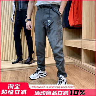 高端捡漏局！柔软GTX户外弹力男小直筒加绒保暖软壳裤登山休闲裤