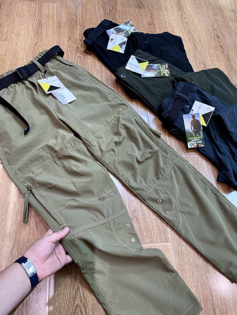 德国精工!户外猛货!夏季男士防泼水透气速干薄款登山工装冲锋裤