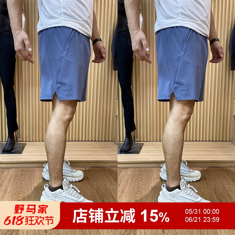 暴汗不粘身！科技冷感训练短裤~夏季户外RUNNING系列男士运动短裤