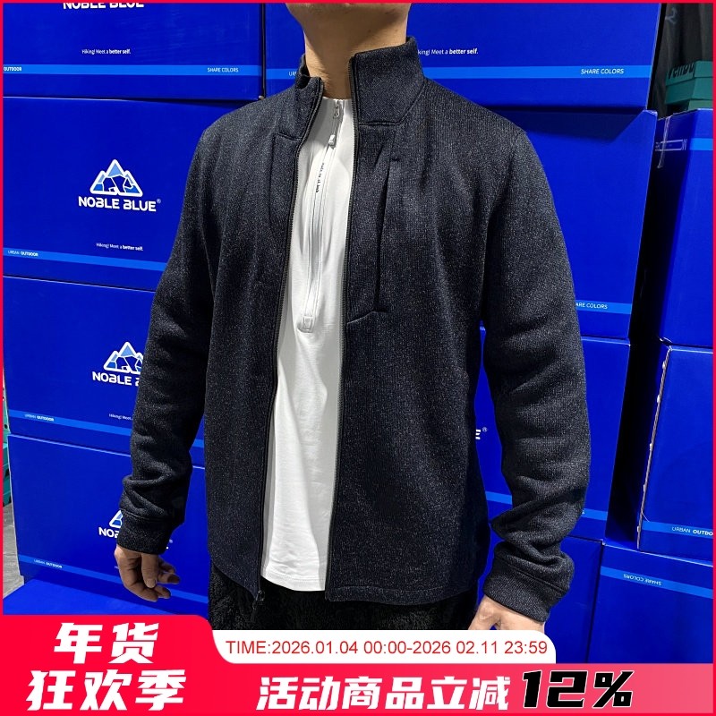 清货！城市机能户外！秋冬户外抓绒衣拉链开衫立领保暖夹克外套男