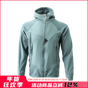 抄底清货 调性十足 山系户外秋冬男女情侣斜拉链设计连帽抓绒外套