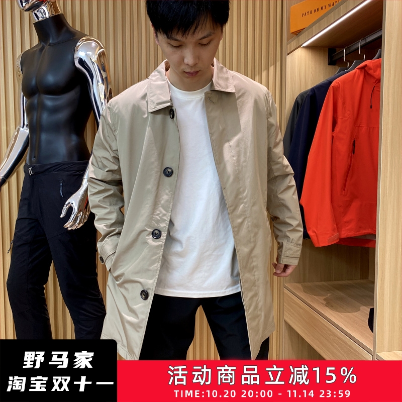 中长款夹棉风衣外套潮