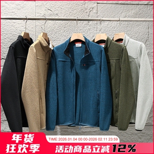 王炸捡漏！双纱针织！秋冬男女户外中间层保暖立领针织抓绒衣外套