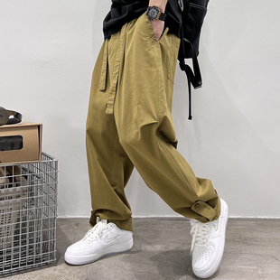 男士 系列 春夏款 哈伦宽松痞帅复古裤 美式 子百搭纯棉休闲长裤 工装