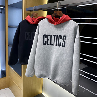 空气层情侣卫衣上衣外套 2025春秋宽松版 日单设计师线 撞色设计