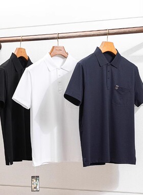 意奢同料 Giza45埃及长绒棉 夏季男士纯棉POLO衫 老钱风POLO衫男
