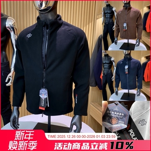 高端秋冬男士 蜂窝暖绒肌理意式 抓绒衣通勤外套 立体结构 户外神衣