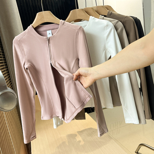 原249 保暖立领抓绒衣长袖 双拉链摇粒绒开衫 秋季 上衣 女式 蕉系列