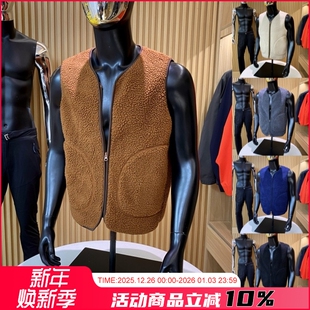 北欧高端户外！情侣可穿秋冬男女纯色百搭双面绒厚实坎肩背心马甲