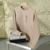 男户外运动休闲压胶袋插肩袖 城市机能风180G透气快干弹力 秋季 T恤