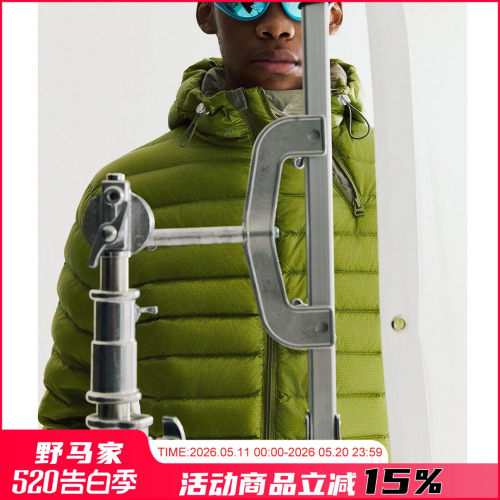 传写复古轻量保暖连帽羽绒服