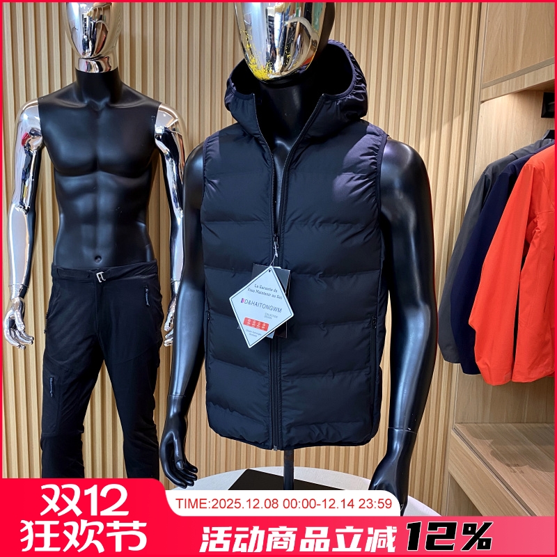 防风防泼水连帽棉马甲背心