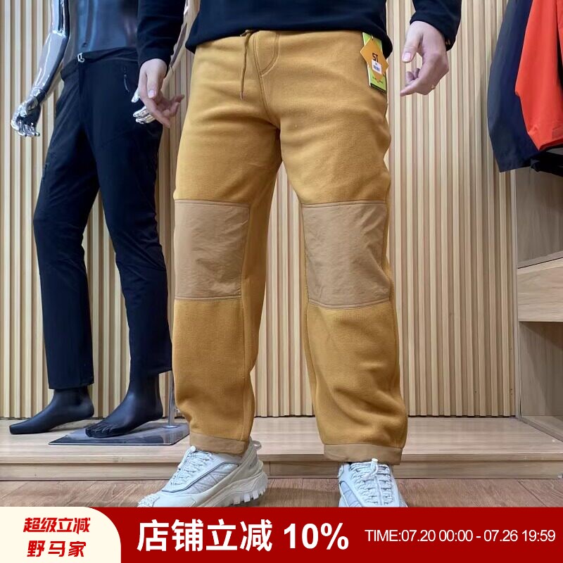 山系户外！加绒加厚！男女情侣款户外百搭摇粒绒保暖抓绒休闲裤潮