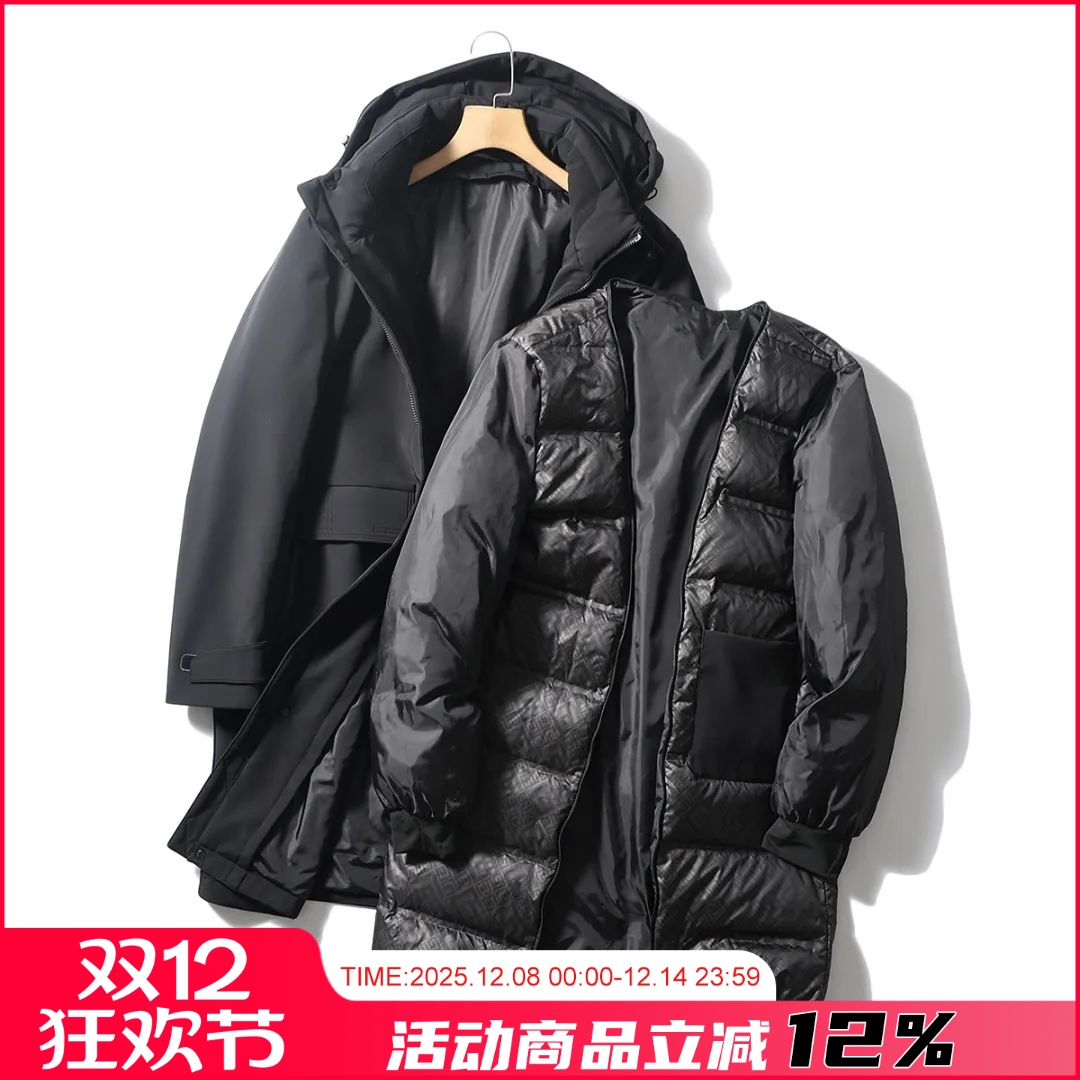 冬季中长款三合一羽绒服外套