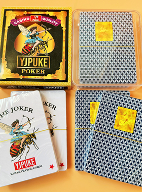 YJPUKE塑料填坑扑克批发 1条24副 9-A8个王 双副蜜蜂特价东北踢坑