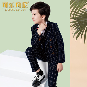 可乐凡尼儿童西装礼服花童套装婚礼中大童男童钢琴演出服小西服