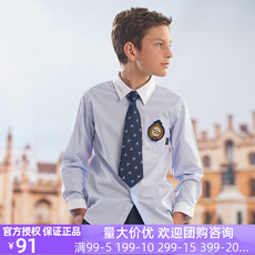 Рубашка детская 伊顿纪德 校服学院校服学生纯棉衬衣男童长袖衬衫春秋款10c160 61715177