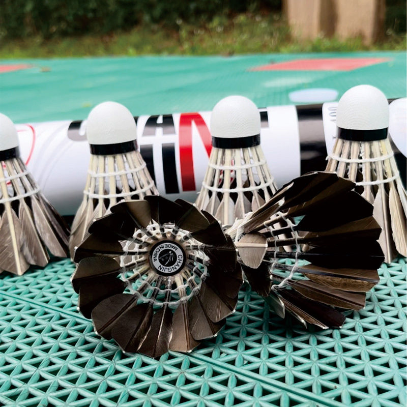 长金练习球灰色耐打羽毛球黑色室外学习球球馆训练专用特价花羽球