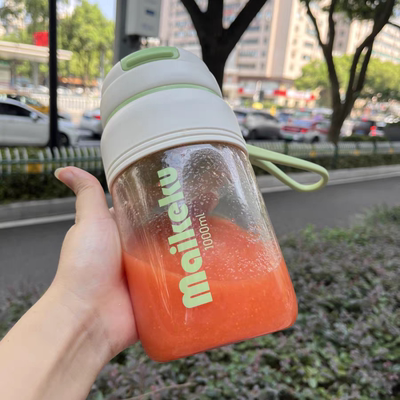 麦可酷便携式玻璃榨汁机家用小型多功能无线户外果汁机充电榨汁杯