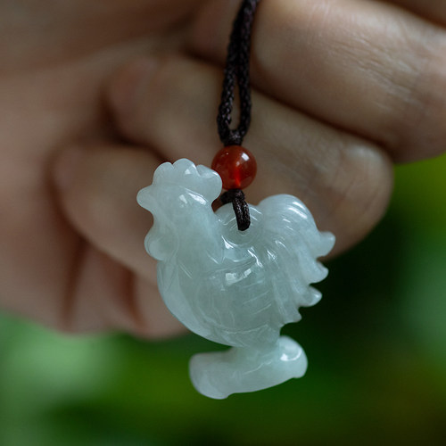 钰达翡翠鸡吊坠 生肖鸡立体玉鸡玉石小鸡挂件玉公鸡母鸡玉鸡 duj - 封面