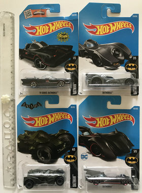 风火轮合金滑行阿卡姆骑士战斗机TVSERIES BATMOBILE蝙蝠小车收藏