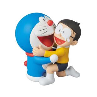 Rang日本代购UDF哆啦A梦卡通机器猫大雄 抱抱哭 可爱礼物玩偶摆件