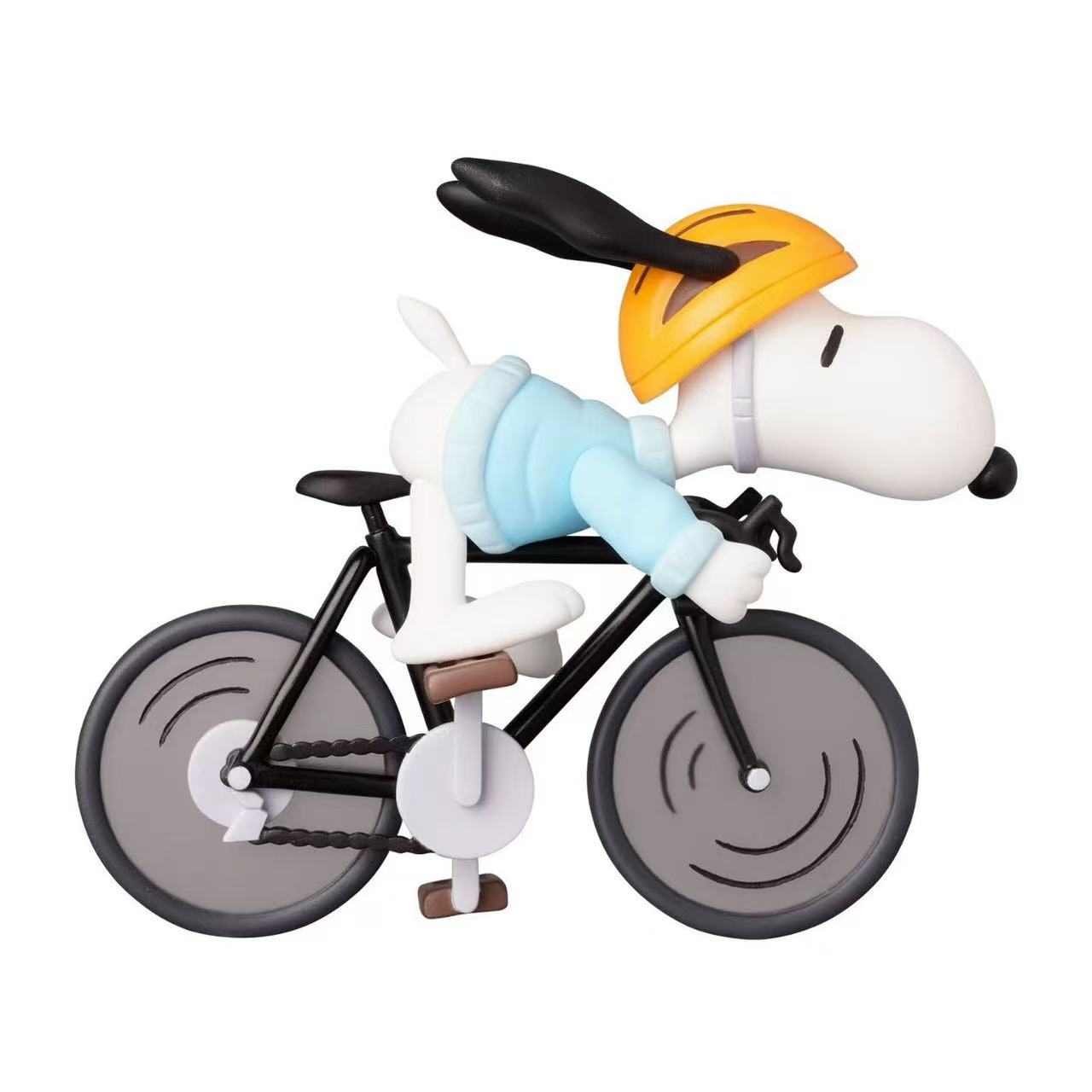 日本代购史努比快乐骑行玩偶摆件