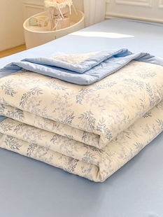 夏季 亲肤水洗棉夏凉被可机洗空调被学生宿舍单双人夏天薄被子