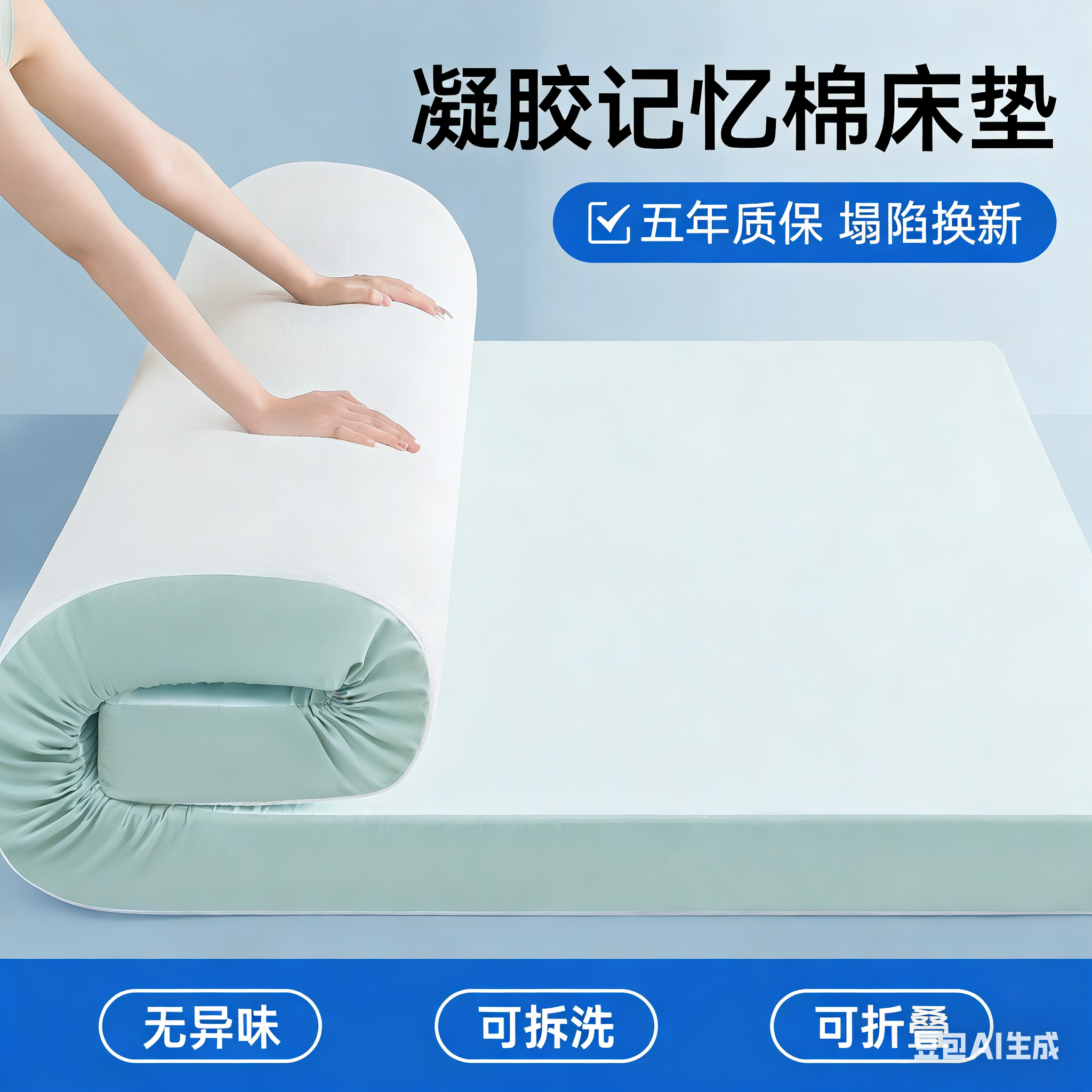 乳胶记忆棉床垫家用学生宿舍单人