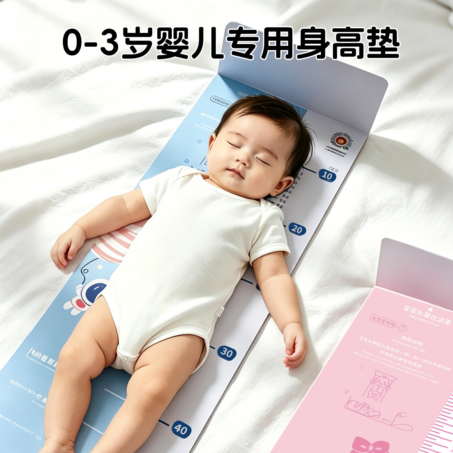 婴儿身高垫新生儿测量尺子宝宝量身高神器专业精准仪器幼儿测量杆