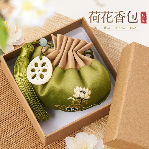 Фестиваль фестиваля лодок -драконов саше Древний стиль пакетик пустая сумка китайская медицина Mugwort кошелек вышитый пакетный пакет носить подарочную коробку