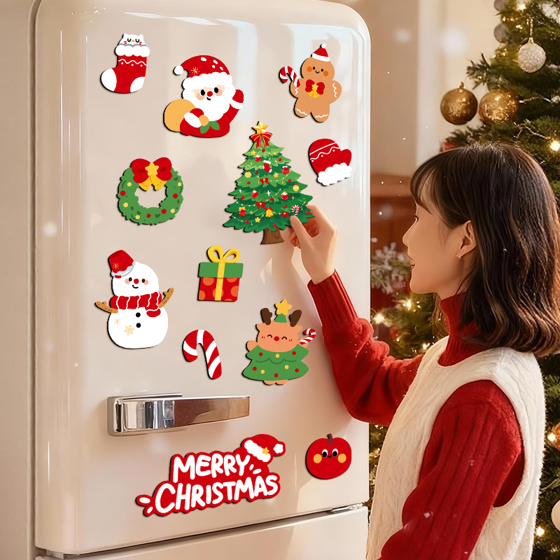 磁吸冰箱贴圣诞节装饰品2025新款