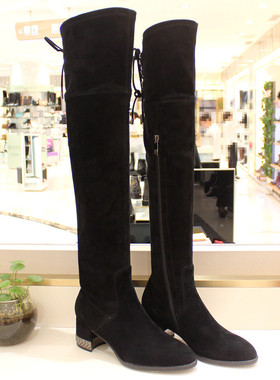 专柜正品Roberta诺贝达女鞋RA08030冬季时尚百搭过膝靴女靴子