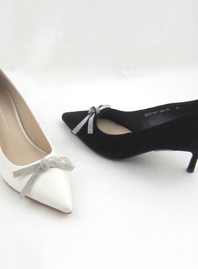 专柜正品 Roberta诺贝达女鞋RS248203 2024春款水钻细高跟单鞋