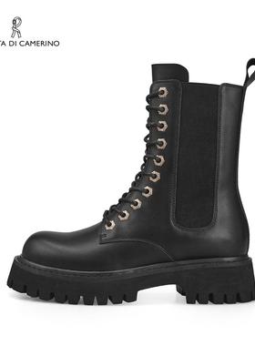 专柜正品Roberta诺贝达女鞋RA16501时尚厚底百搭潮流马丁靴