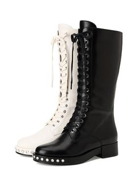 专柜正品Roberta诺贝达女鞋马丁靴百搭气质皮靴RA08041