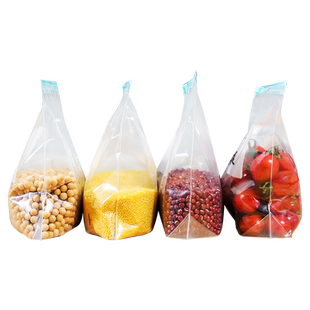 加厚保鲜袋大号家用密封袋食品级冰箱冷冻专用拉链式密实袋带封口