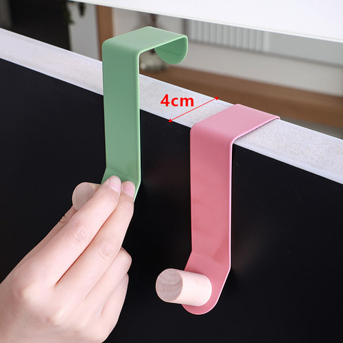 铁艺+木质门后挂钩神器挂衣架