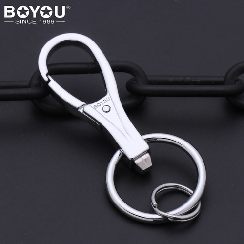 博友钥匙扣合金迷你男士腰挂皮带